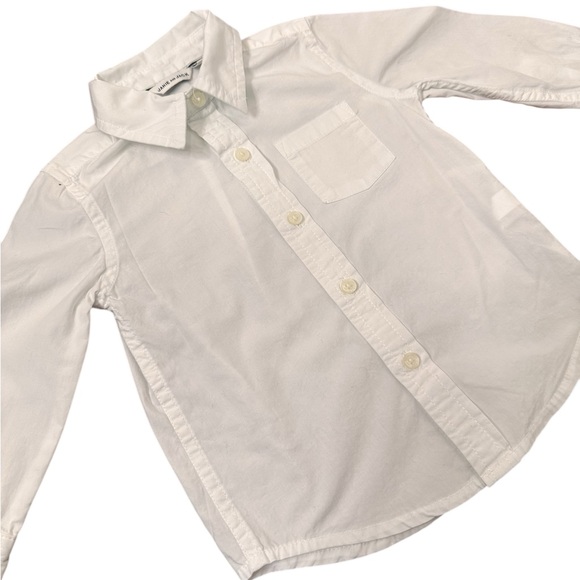 Janie and Jack White Button Down Shirt 12-18 months - Picture 3 of 9
